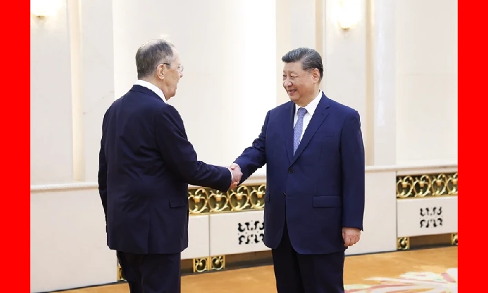习近平会见俄罗斯外长拉夫罗夫