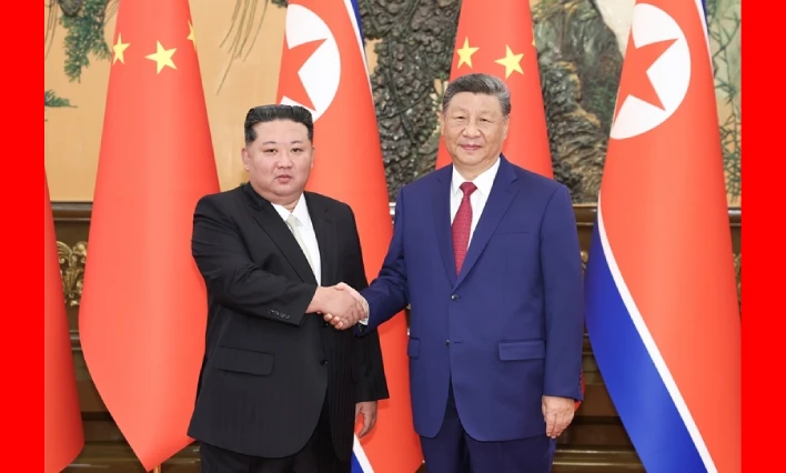 习近平同朝鲜劳动党总书记、国务委员长金正恩举行会谈