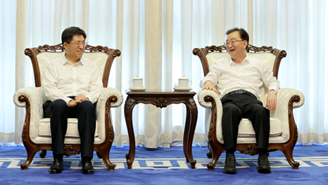 王宁与团中央书记处第一书记阿东会谈刘洪建参加