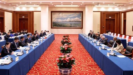 王宁王予波会见联合国秘书长古特雷斯傅聪刘洪建等参加