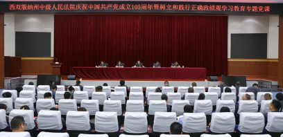 西双版纳州中级人民法院：党建赋能“红色法槌” 实干护航高质量发展